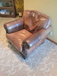 Leather Master Distressed Armchair