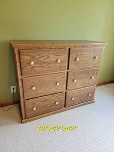 Six Drawer Traditional Dresser