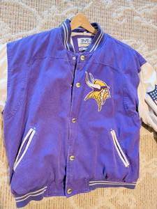 Retro Fall Vikings Letter Jacket
