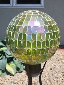 Electric Green Gazing Ball