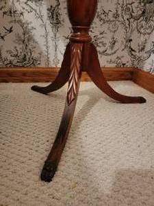 Vintage Lion Paw Drum Table
