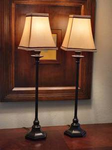 Pair of Slender Table Lamps