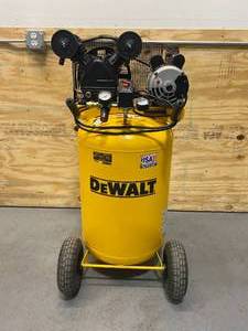 lot 12 image: DEWALT 30 Gal. 155 PSI 1.6 HP Portable Electric Air Compressor