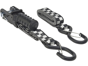 lot 76 image: KEEPER 8 Ratchet Tie-Down, 4 Pack, Black, White