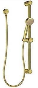 lot 20 image: PFISTER  LG16-300BG Wall Mount Slide Bar Handshower in Brushed Gold (Retails for $368.55)