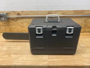 lot 46 image: RYOBI 16 in. 37cc 2-Cycle Gas Chainsaw with Heavy-Duty Case