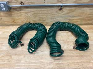 lot 90 image: GARDIEN Lot of 2-  38 in. D X 50 ft. L Coil Garden Hoses