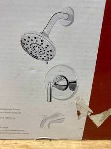 lot 53 image: PFISTER Ladera Single-Handle 3-Spray Tub and Shower Faucet in Polished Chrome (Valve Included)