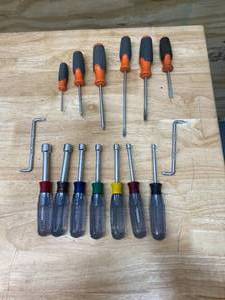 lot 92 image: Lot of HDX Screw Drivers and HUSKY Nut Drivers