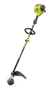 lot 106 image: RYOBI 25 cc 2-Stroke Attachment Capable Full Crank Straight Gas Shaft String Trimmer