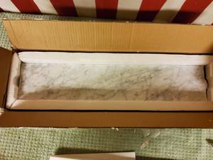 Marble 20 in. side splash.