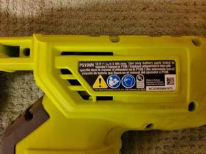 Ryobi 18v Sawzall, lite use