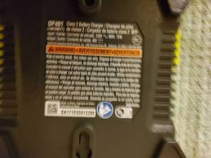 Ryobi 40 v rapid charger