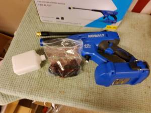 Kobalt 40-volt 600 psi sprayer, Untested- Tool Only