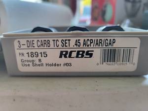 .45 ACPARGAP Die Set (RCBS)