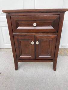 Wooden Accent Storage Table