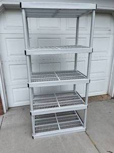 5 Shelf Plastic Storage Unit
