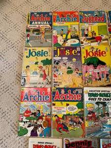 19 Vintage Archies And Dennis The Menace Comic Books