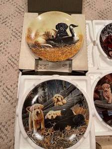 Knowles Numbered Puppy Plate Collection