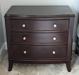 Pair of Espresso Wood Nightstands