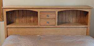 Wooden Queen Bed Frame with Storage