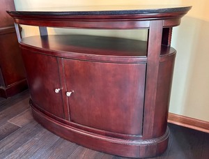 Beautiful Oval Shaped Dining Room Console by Mayfair