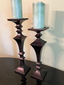 Pair of Decorative Candle Holders