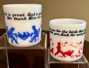 Two Vintage Hazel Atlas Mugs