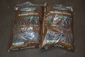 Ground Smart Mocha Brown Rubber Mulch - 2 Bags