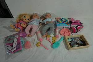 Assorted Dolls and Accessories