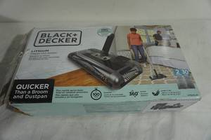Black and Decker 7.2v Lithium Powered Floor Sweeper