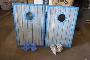 Cornhole Set with LED Lit Holes