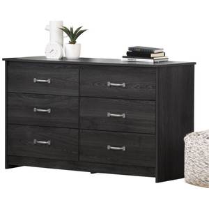 South Shore Tassio 6 Drawer Double Dresser - Grey