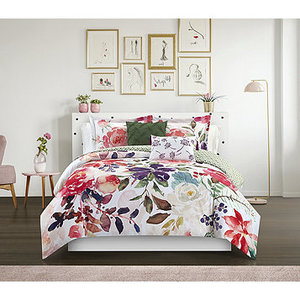 Chic Home Philia 5 Piece Reversible Comforter Set - Queen