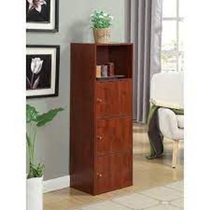 Convenience Concepts Xtra Storage 3 Door Cabinet - Cherry