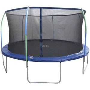 14 Foot Round Trampoline with Enclosure