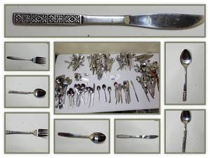 lot 35 image: Vintage Mid-Century Flatware -Multiple Sets and Styles- Great for Resellers