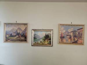 lot 41 image: 2 Vintage Framed Prints of Germany and Italy