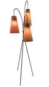 lot 79 image: Elegant Mid-Century-Modern Three-Arm Swedish Tripod Floor Lamp $600 Value Still Works