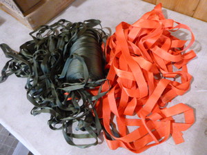 Olive Green and Orange Webbing