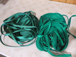 2 Rolls of Green Webbing