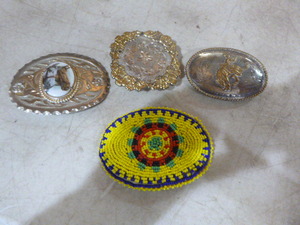 4 Western Belt Buckles