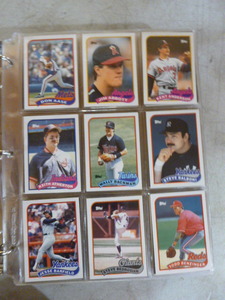 3-Ring Binder of Baseball Cards