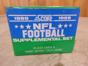 Score 1989 NFL Football Supplemental Card Set