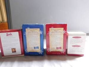 lot 58 image: 4 Hallmark Barbie Ornaments