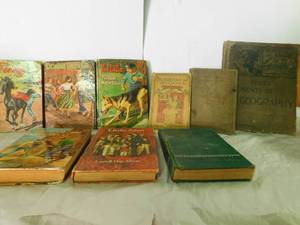 lot 111 image: Vintage hard cover books