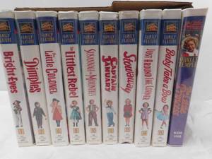 lot 141 image: 10 Shirlry Temple VHS