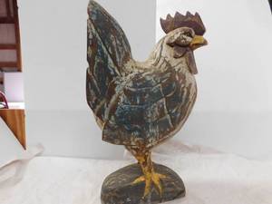 lot 148 image: Wooden rooster