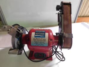 lot 171 image: Bench Grinder w sanding belt