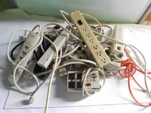 lot 175 image: Surge protectors and extension cord